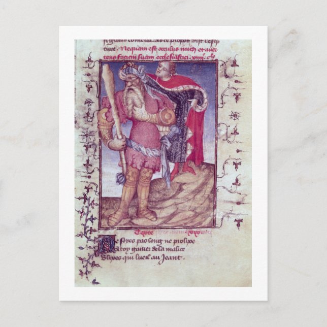 Postal Fr 606 f.11 Ulises perforando el ojo del Cíclope (Anverso)