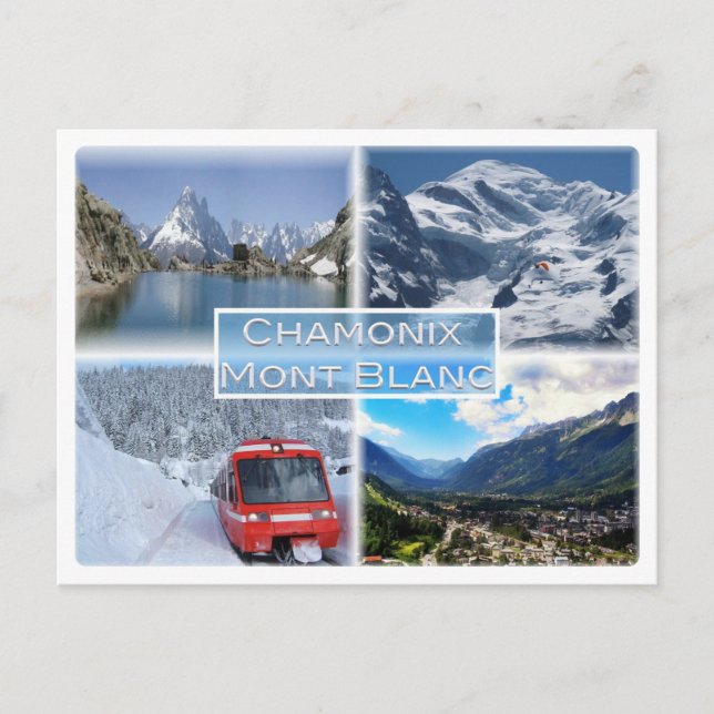 Postal FR Chamonix - Mont Blanc - Lac Blanc des Aiguilles (Anverso)