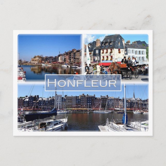 Postal FR France - Normandy -  Honfleur - (Anverso)