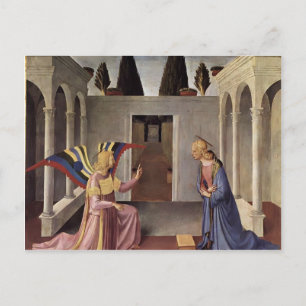 Postal Fra Angelico- Anunciación