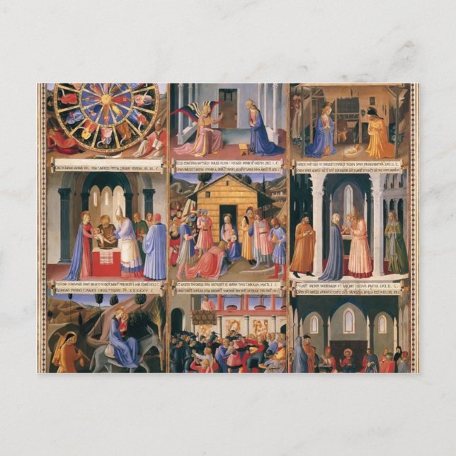 Postal Fra Angelico- Escenas de la vida de Cristo (Anverso)