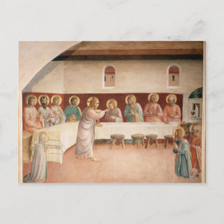 Postal Fra Angelico- Institución de la Eucaristía
