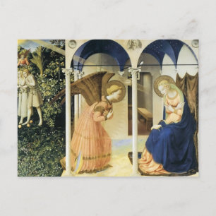 Postal Fra Angelico La Anunciación