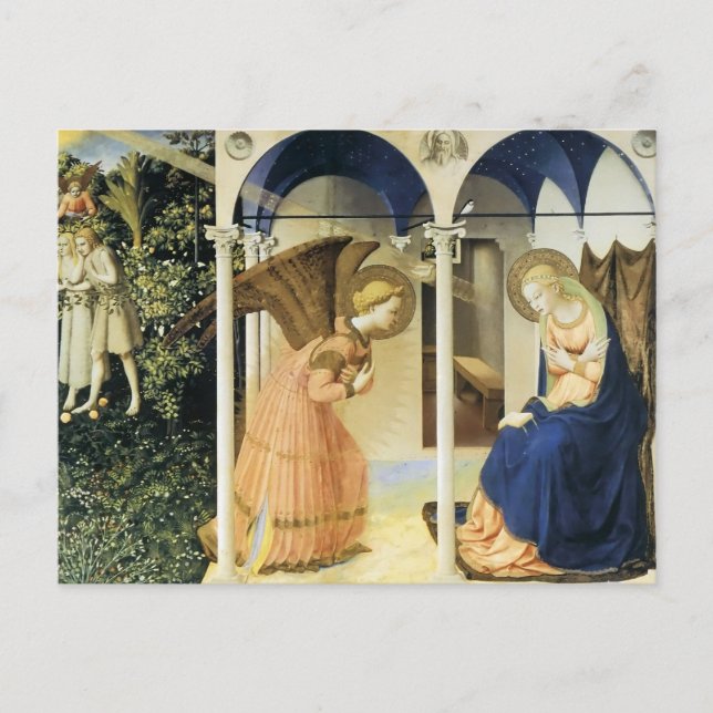 Postal Fra Angelico La Anunciación (Anverso)