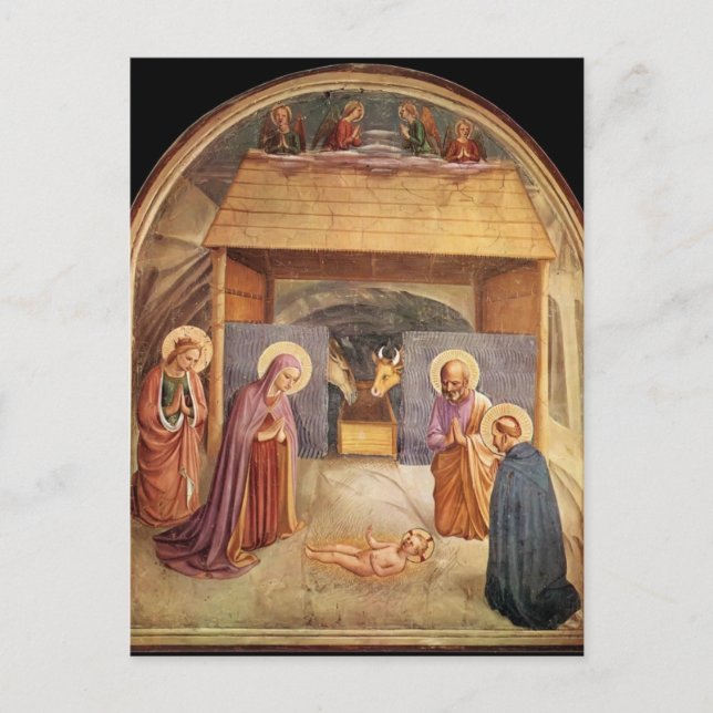 Postal Fra Angelico-Natividad (Anverso)