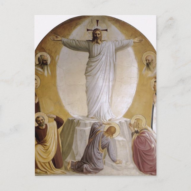 Postal Fra Angelico- Transfiguración (Anverso)