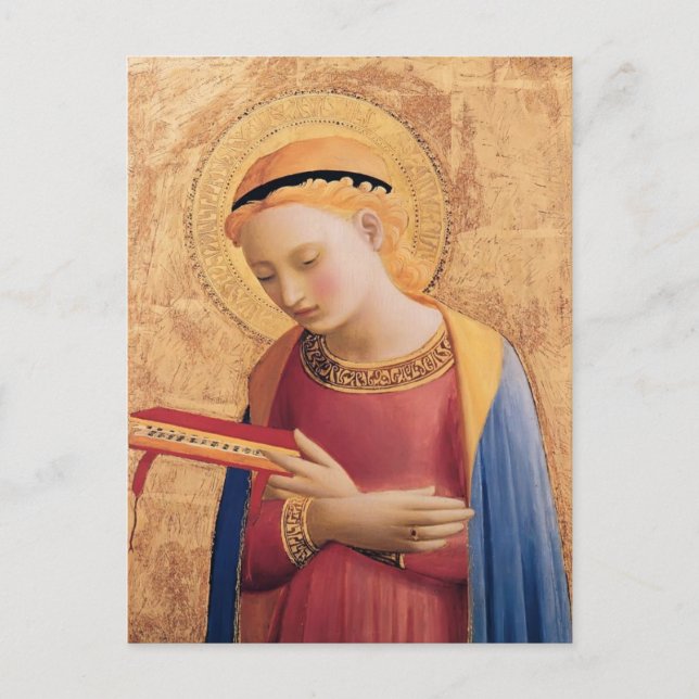 Postal Fra Angelico-Virgin Mary Anuncie (Anverso)