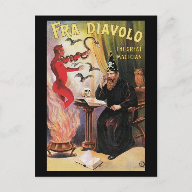 Postal Fra Diavolo - El gran mago (Anverso)