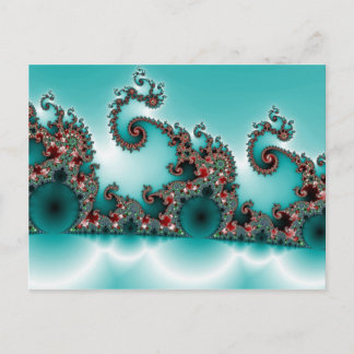 Postal fractal azul