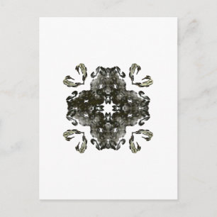Postal Fractal blanco y negro