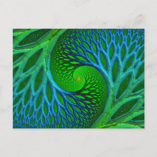 Postal Fractal De Espiral De Árbol De Vida