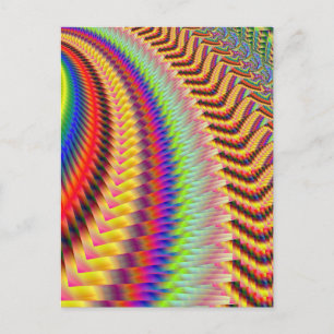 Postal Fractal de fuegos artificiales de Rockman