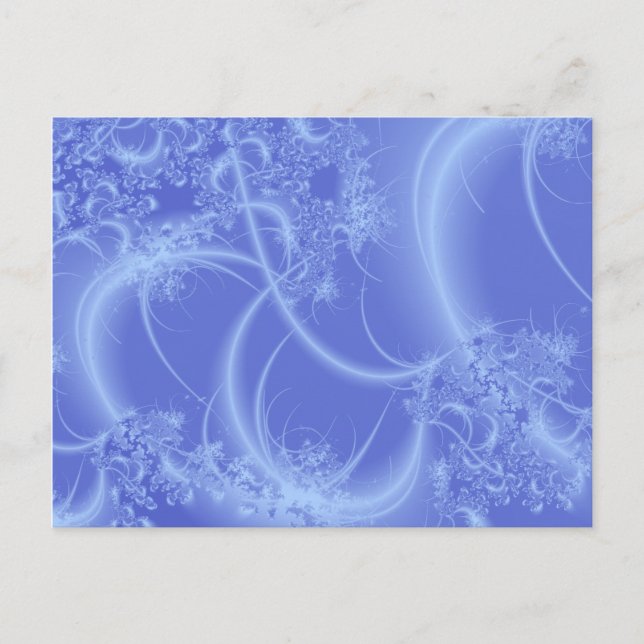 Postal fractal de hielo (Anverso)