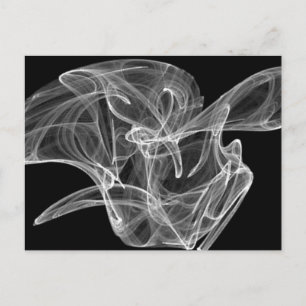Postal fractal de humo blanco