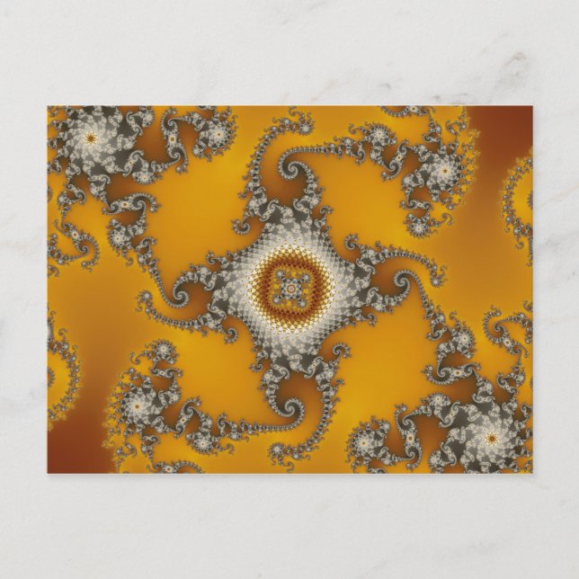 Postal Fractal de los tentáculos (Anverso)