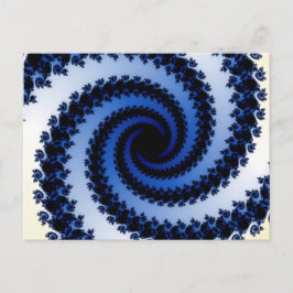Postal Fractal espiral escarcha