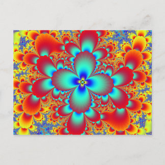 Postal Fractal floral