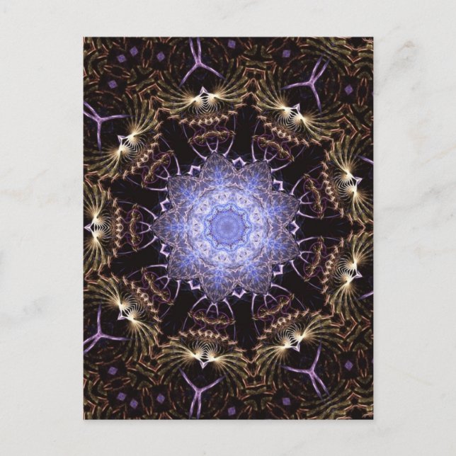 Postal Fractal Mandala #65 (Anverso)