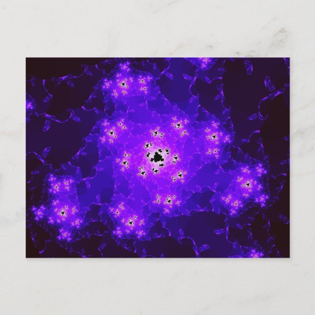 Postal fractal nebulosa (Anverso)