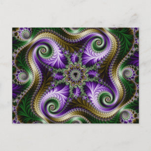 Postal fractal "Quadra"