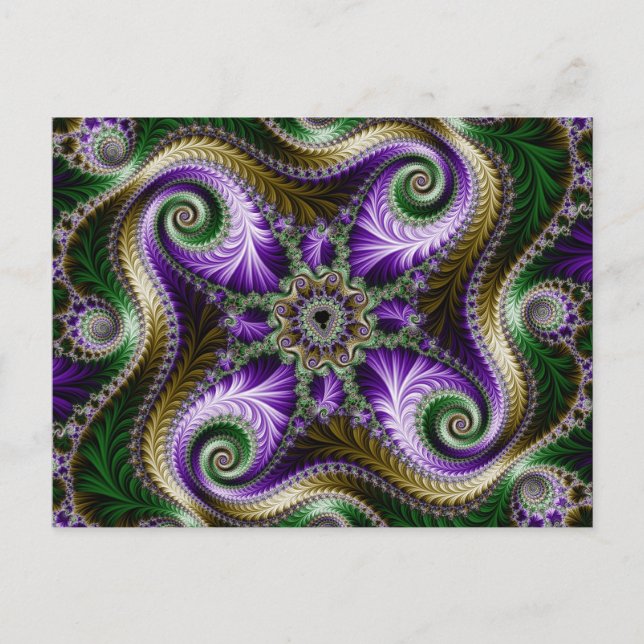 Postal fractal "Quadra" (Anverso)