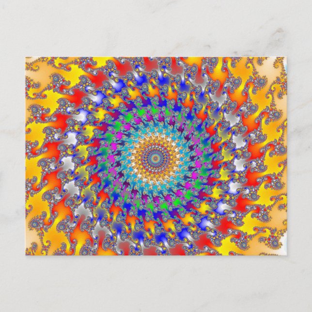 Postal fractal Rag Rug (Anverso)