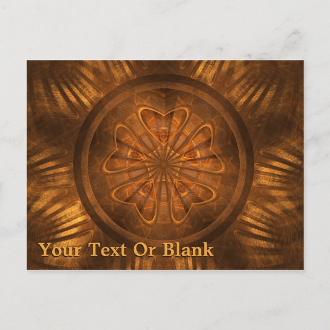 Postal Fractal Wood Carving (Anverso)