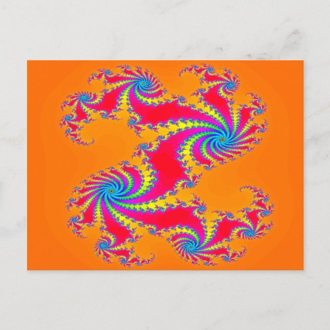 Postal Fractales de Flickr Picnik Zazzle (Anverso)