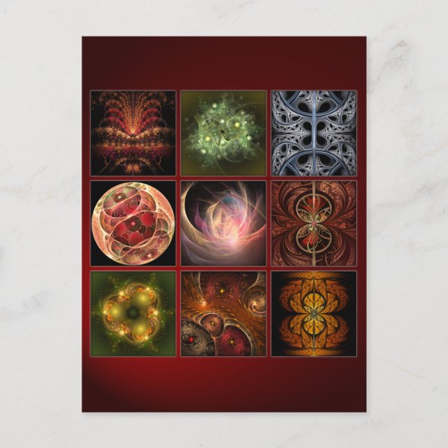 Postal Fractalworld (Anverso)