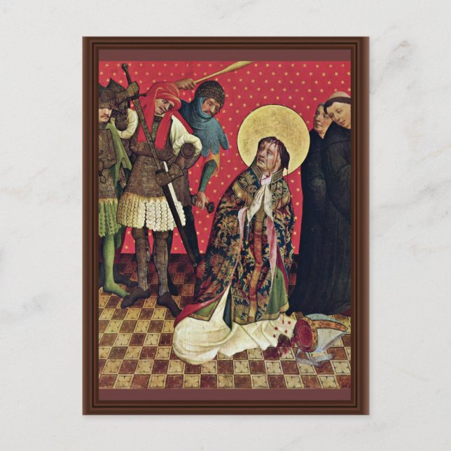 Postal Fragmento De Altar De Thomas De La Escoria De Ala  (Anverso)