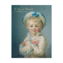 Fragonard A boy como retrato infantil Pierrot CC10