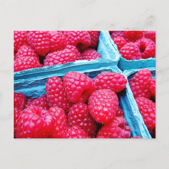Postal Frambuesas frescas (Anverso)