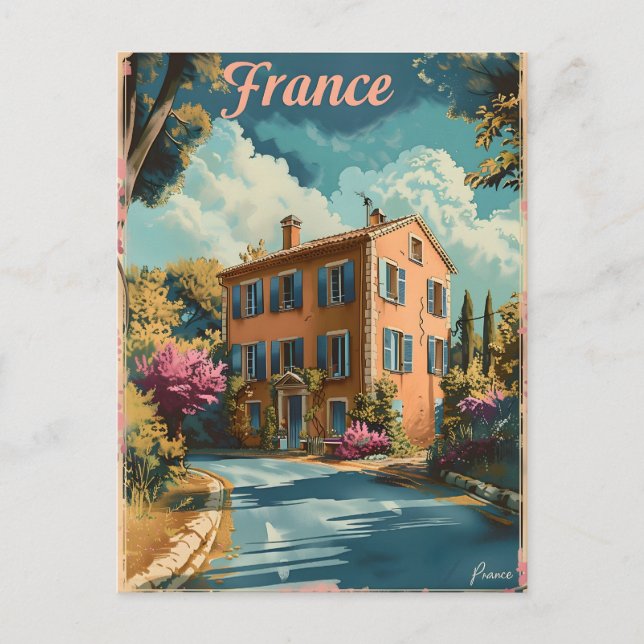 Postal Framce Provence vintage (Anverso)
