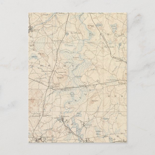 Postal Framingham, Massachusetts (Anverso)