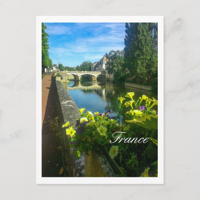 Postal France French Bridge Architecture Cityscape Street (Anverso)