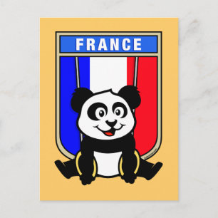 Postal France Rings Panda