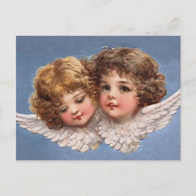 Postal Frances Brundage: Angel Couple 1 (Anverso)