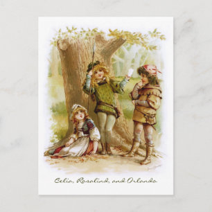 Postal Frances Brundage: Celia, Rosalind y Orlando