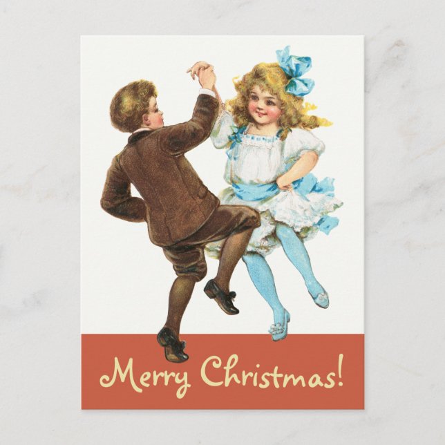 Postal Frances Brundage Cute dance children CC1143 (Anverso)