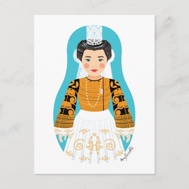 Postal francesa, Bigoudène Matryoshka (Anverso)