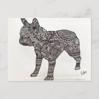 Postal francesa de Bulldog