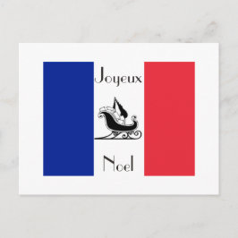 Postal francesa francesa del navidad de Joyeux