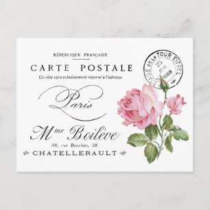 Postal francesa vintage