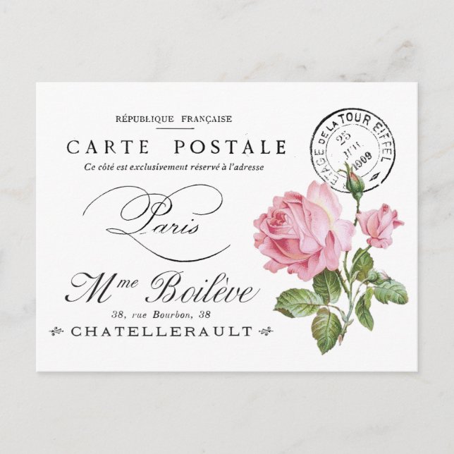 Postal francesa vintage (Anverso)