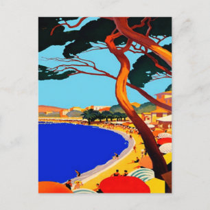 Postal francesa Vintage Cote D'Azur