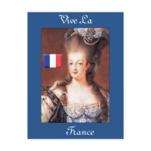 Postal francesa Vive La France Marie Antoinette