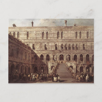 Postal Francesco Guardi- La coronación del perro