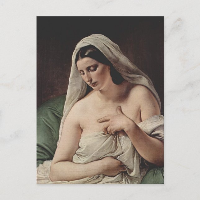 Postal Francesco Hayez-Odalisque (Anverso)
