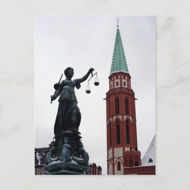 Postal Francfort, Alemania (Anverso)