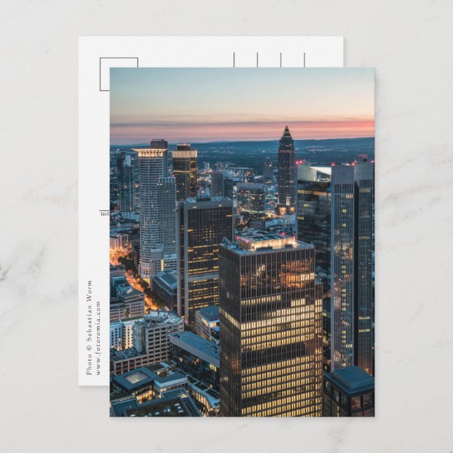 Postal Fráncfort Alemania (Anverso / Reverso)